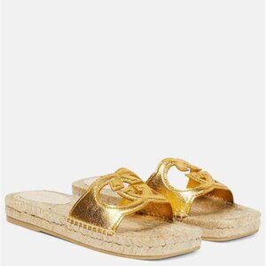 Women’s Gucci interlocking G Leather Espadrilles size 37